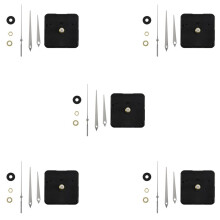 5X DIY High Torque Clock Mechanismus, 3/10 Zoll Maximale Zifferblattdicke, 4/5 Zoll Gesamtwellenlänge (Weiß)