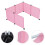 1Ensemble Protection Splash Litière Chat PP Rose Stable 6