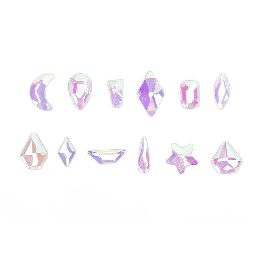 Nail Art Rhinestones Aurora Nail Diamonds for Home Salon & School Nail Art 4mm