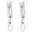 2X Precise Thread Size Checker Keychain,Bolt and Nut Identifier Gauge Size Gauge Precise Bolt Size Finder Keychain 1