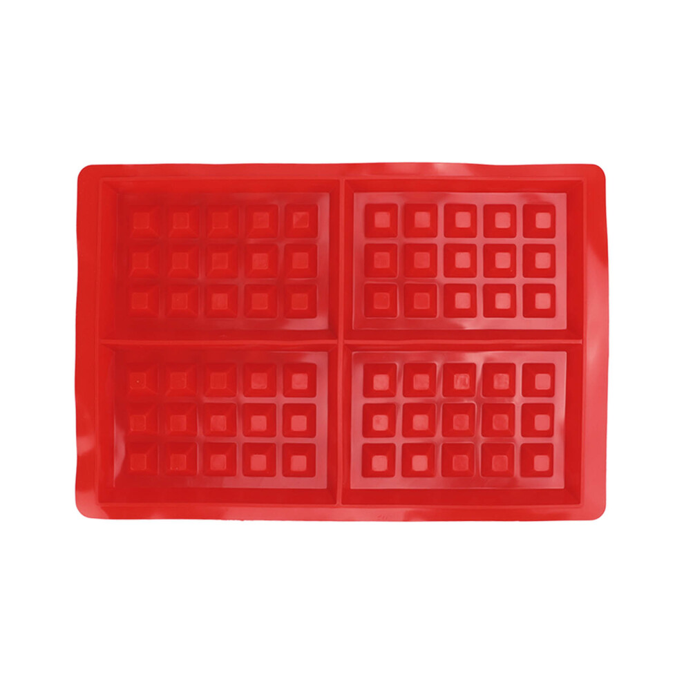 Waffle Silicone Mold 4-Grid Rectangular Baking Mold Easy Demoulding 8171390423938
