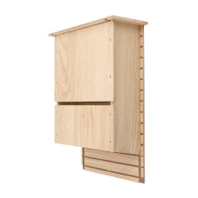 Eco Friendly Wooden Bat House for Garden Backyard, Supports Wildlife and Pest Control