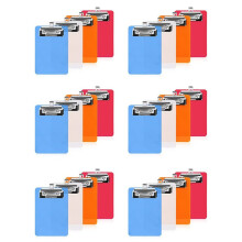 4inch X 6inch Clipboard, 24Pcs Small Clipboards, Clip Board Notepads Clipboard, Memo Size Pocket Plastic Clipboard