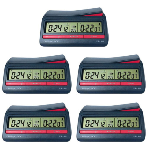 5X Professional Advanced Chess Digital Timer Chess Clock Count  Down Board Game Clock PS-1688