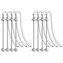 8 ST Pärlbokmärken Gör-det-Själv Metall Blankremsa Bokmärken Pärlstav Modernt Bokmärke Hantverk Smycken Hängsmycken Ornament Presenter