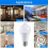 2X 85-265V E27 PIR Motion Sensor Lamp 12W Bulb with Motion Sensor Infrared Motion Detector Security Light Warm Light 7