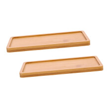 2pcs Square Plant Saucers for Pots Indoor Outdoor Drainage Trays Stable Base Easy Clean