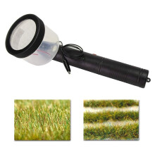 3X Kit de Flocagem Aplicador de Grama Estática ABS Máquina de Flocagem com Alça Antiderrapante para Mesa de Areia de Modelagem Cênica DIY