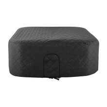 Inflatable Square Hot Tub Cover 57 Inch with Thermal Insulation Layer and AllSeason Dust Protection