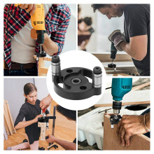 Guida foro per perni in lega di alluminio, set di strumenti per foratura per lavorazione del legno, Australia