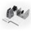 Protective Clip for Panels 0.32cm to 2.54cm Thick, Adjustable Desktop Divider Clamp, Aluminum Desktop Divider Clamp 2