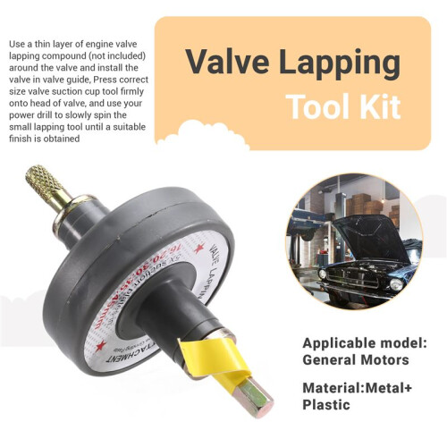 Valve Lapping Tool Kit Small Engine Valve Lapper Kit with 4 Suction Plates Electric Valve Grinding Tool 1