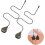 Ceiling Fan Pull Chains,8Pcs Bronze Extension Fan, Lamp Pull Chain Decorative Extender Ornament Fan Chain Connector 6