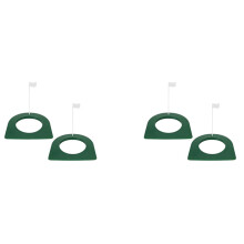 4 Pcs Putting Cup and Flag Putting Hole Practice Aids with Flag for Putting Training Mat
