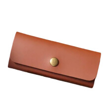 Porte-crochets de guitare en cuir PU, pochettes-marron foncé