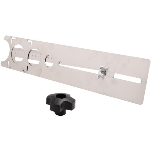 2X Multi-Functional Stainless Steel Ceramic Tile Hole Locator Ruler 360 Degree Adjustable Punching Hand Measure Tools