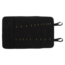 Porte-Couteaux Chef Tissu Vert Roulé Protection Rapide