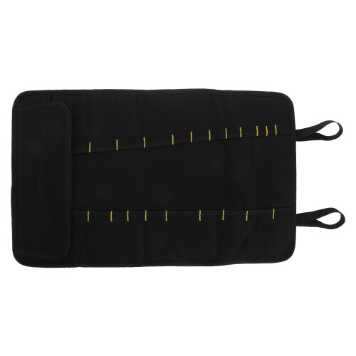 Porte-Couteaux Chef Tissu Vert Roulé Protection Rapide