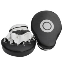 2X Mitaines de Boxe En Cuir Punch Focus, Coussinets D'Entraînement pour Le Karaté, Coup de Pied de Muay Thai, Combat, Dojo, Arts Martiaux