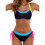 Comfortable Separate Design Quick Drying-black contrast color M 1