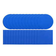 50 Selbstklebendes PVC-Pool-Flicken-Reparaturset, Quadratisch, Rund, Luftmatratzen-Flicken für Pools, Boote, Aufblasbare Produkte