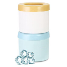 Silicone Small Ice- Trays with Lid, Cylinder Ice-Cubes Mold for 60 Ice-Cubes Make, Squeeze Easy-Release 2Packs