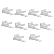10 Ganchos Autoadhesivos para Gorras de BéIsbol, Soportes Organizadores de Sombreros de Montaje en Pared para Puerta, Pared, Armario, Colgador de