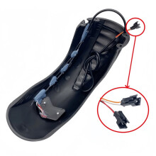 2X for M4 Electric Scooter Rear with Brake Light Widened Mudguard Mud Guard Protection Kickscooter Wings