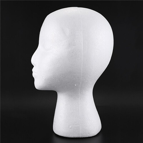 6X Foam Mannequin Wig  Display Hat Cap Wig Holder White Foam