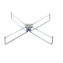 Opvouwbare outdoor campingkoelers staan metalen-Zilver