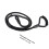 Black Reflective Dog Rope Leash Ergonomic Design for 2