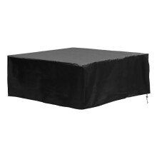 Waterproof Square Hot Tub Cover 218x218x90cm, UV Resistant Oxford Fabric for Heat Retention and Weather Protection, Black