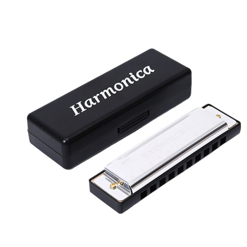 Harmonica diatonique pratique à 10 trous avec plaques de-Argent