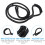 Black Reflective Dog Rope Leash Ergonomic Design for 10