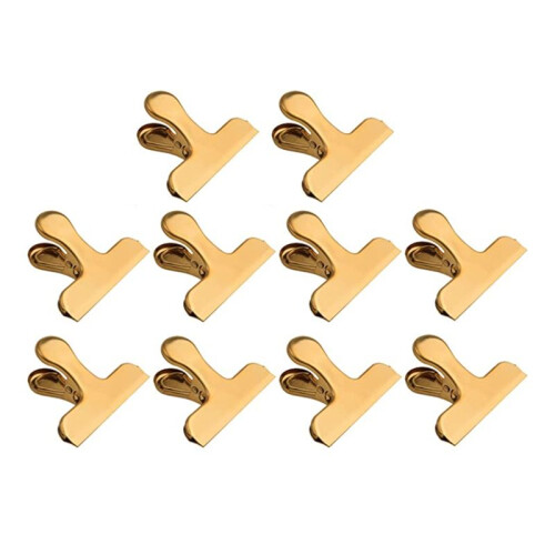 10 Clipes de Saco de Chip de Pacote, Clipes de Saco Resistente de AçO InoxidáVel de 3 Polegadas para Cozinha e EscritóRio
