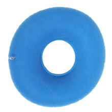 Inflatable Round Sitting Cushion PVC Bed sore Prevent Leakproof Light Blue 38cm