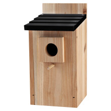 Blue Wooden Bird House for Outdoors, 0.5 Inch Thick WeatherResistant Hummingbird Nesting Box