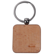 80 Pcs Blank Wood Wooden Keychain DIY Custom Wood Key Chains Key Tags Anti Lost Wood Accessories Gifts (Mixed Design)