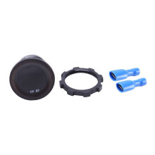 5X Waterproof DC12V Digital Voltmeter Three Wires Vehicles Motorcycles Boat Cars Voltage Panel Meter LED Display Color