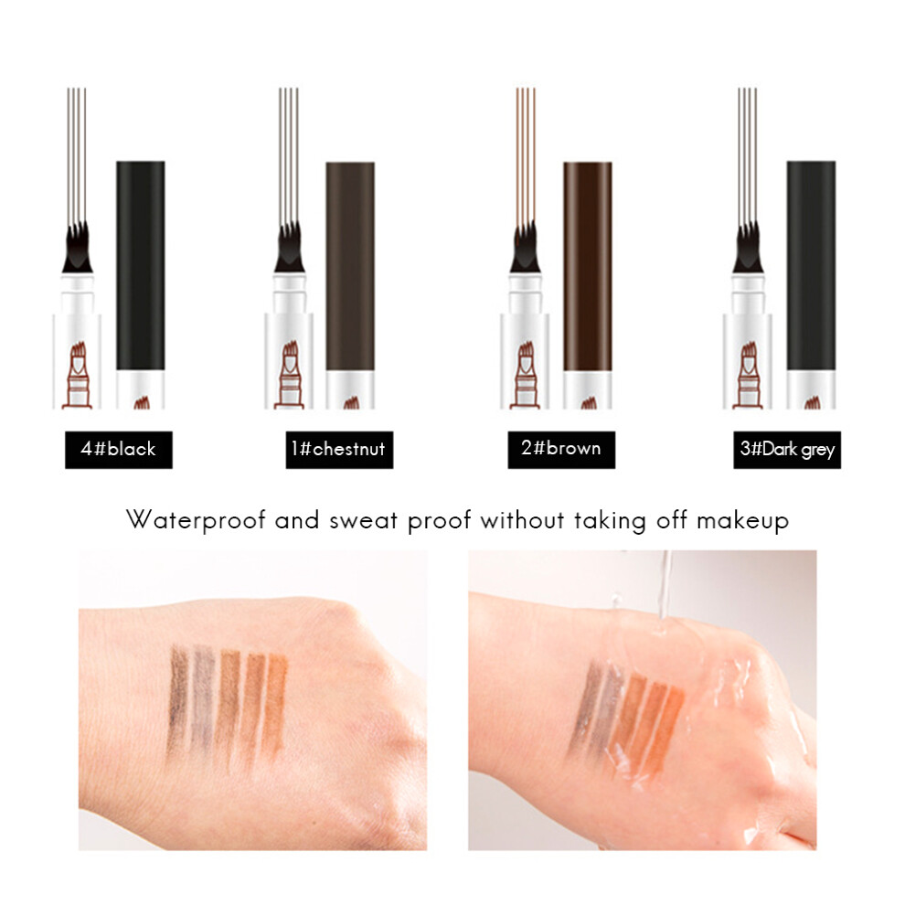 Liquid Eyebrow Pencil Four Fork Design 1.5g Long Lasting Fine Sketch