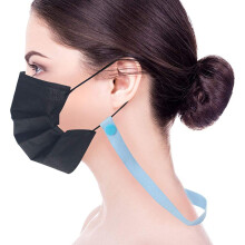 Gesichtsschutz Halsband 4 Stück verstellbare Maskenbänder mit Druckknopf, Verlustprävention
