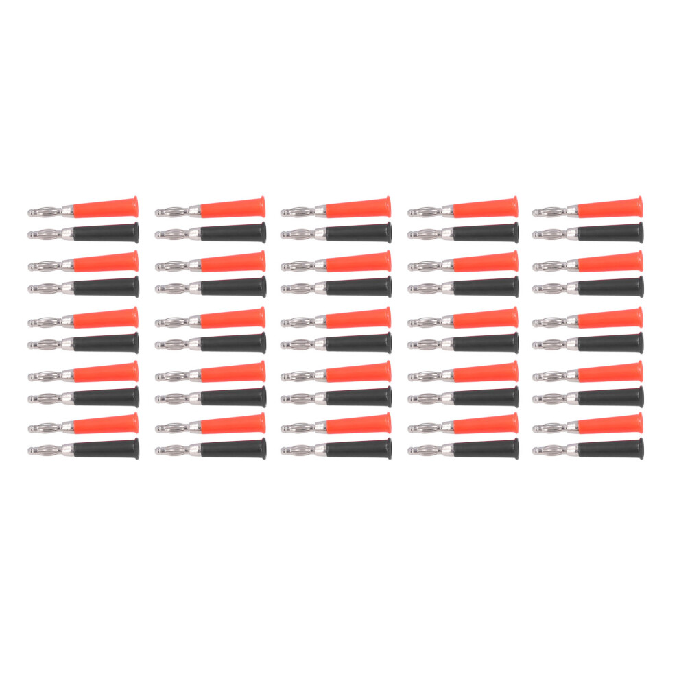 25 Pack Banana Connector 4mm ABS Zinc Alloy