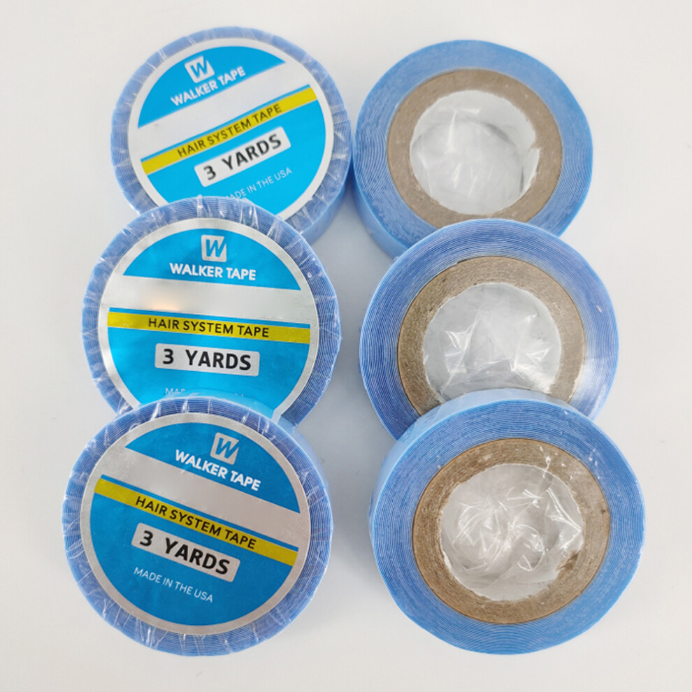 Unisex Blue Strong Hair Tape Adhesive 1 Roll For Lace Wigs & Extensions Wig Bonding Tape Au