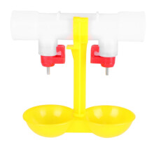 4Pcs Automatic Chicken Waterer with Durable Steel Ball, Low Waste Poultry Drinker Cups
