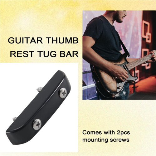 Thumb Rest Tug Bar Finger Pull for Jazz Precision Bass Guitar Plastic 2