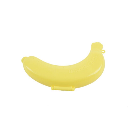 3X Banana Case Lunch Box Protector Container Holder Carrier Storage - Yellow 2