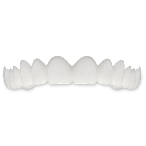 1PC Temporary Cosmetic Denture Top Teeth - PU + Polyester, 22x7x13cm
