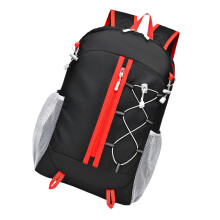 Compact Foldable Rucksack Breathable Shoulder-Black Color