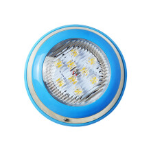 Stainless Steel LED Pool Light IP68 Waterproof, Red Underwater Pond Fountain Light 12V 9W for Aquarium and Garden Decor