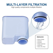 4 Piezas Los Elementos de Filtro de la Máquina de Café Son Adecuados para El Filtro de Agua de Repuesto de la Máquina de Café Saeco Aquaclean